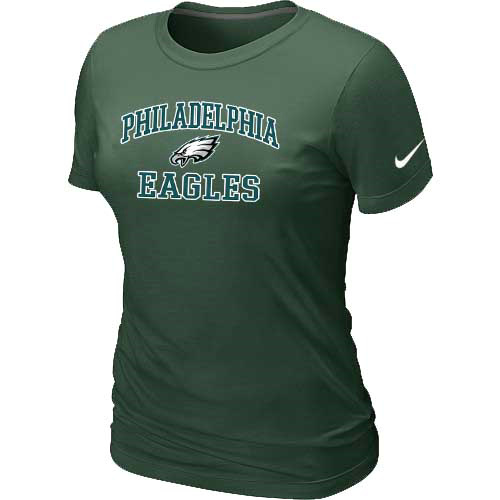 Nike Philadelphia Eagles Women's Heart & Soul NFL T-Shirt - Dark Green